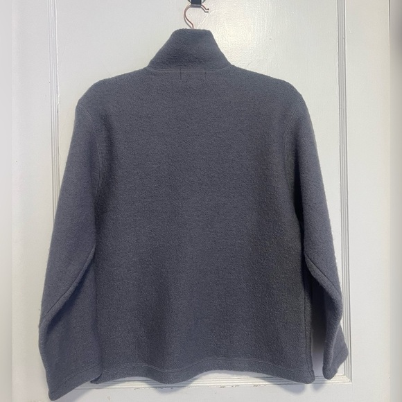 Patagonia Women’s Full Zip 100% Wool Cardigan Sweater Grey Jacket Size XS $179 - Picture 3 of 3